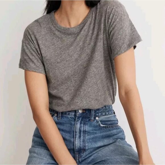 Madewell Women's Tee Madewell Women's Esther Side Slit Tee - 100